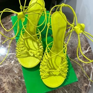 Bottega Veneta Green Lagoon Dot Sandals